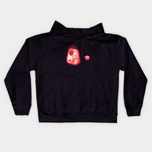 Strawberry Tea Bag Kids Hoodie